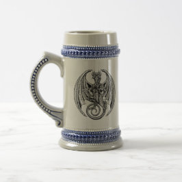 Dragon Tasse - mittelalterlicher Bierstein