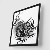 Dragon-Tattoo-Design Quadratische Wanduhr (Winkel)