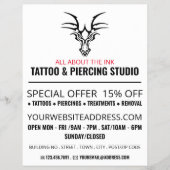 Dragon Tattoo, Tattoo & Body Piercing Studio Flyer (Vorne)