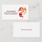 Dragon Tattoo Visitenkarte (Vorne/Hinten)