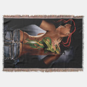 Dragon Tattoo Woman Decke (Vorderseite)