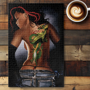 Dragon Tattoo Woman Puzzle