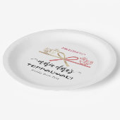 Dragon Teppanyaki Japanisches Steakhouse Geburtsta Pappteller (Schrägansicht)