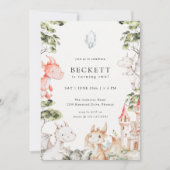 Dragon Theme Birthday Party Einladung (Vorderseite)