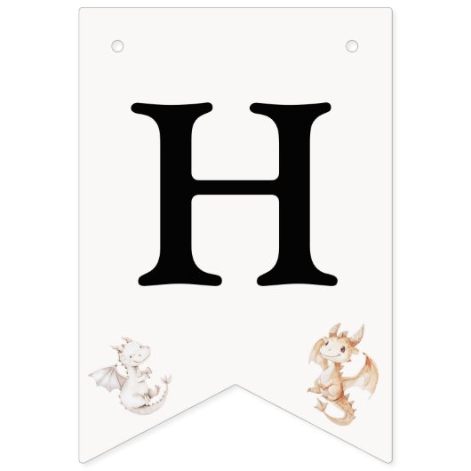 Dragon Theme Birthday Party Wimpelkette (Erste Fahne)