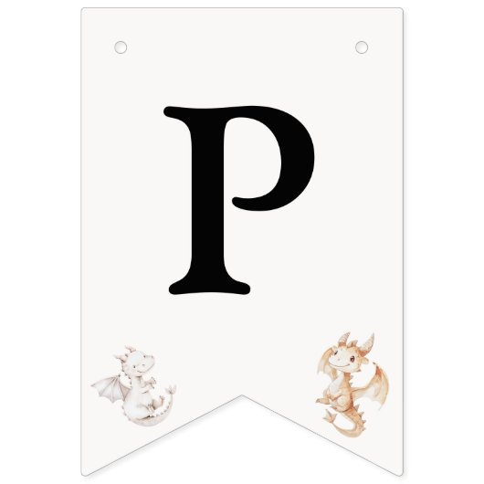 Dragon Theme Birthday Party Wimpelkette (Dritte Fahne)