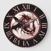 Dragon Theme Clock Große Wanduhr (Vorderseite)