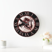 Dragon Theme Clock Große Wanduhr (Zuhause)