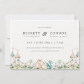 Dragon Theme Joint Birthday Party Einladung (Vorderseite)