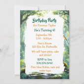 Dragon Themed Boys Geburtstagsparty Einladung (Rückseite)