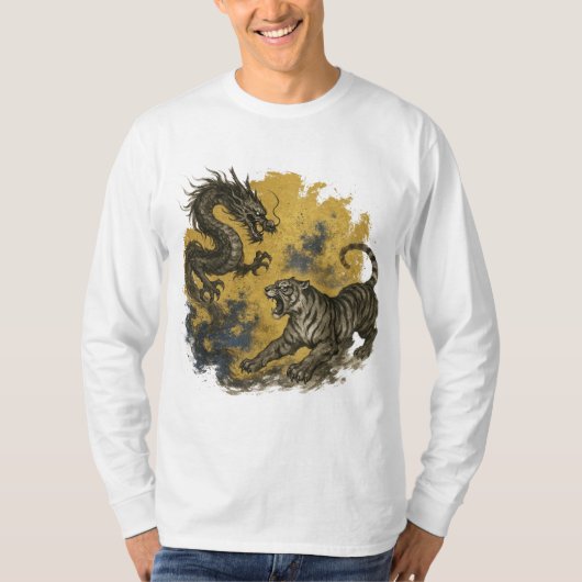 【Dragon Tiger Long Sleeve T-Shirt】 T-Shirt (Vorderseite)