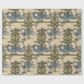 Dragon Tiled mittelalterliches Weihnachten Geschenkpapier (Flach)