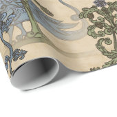 Dragon Tiled mittelalterliches Weihnachten Geschenkpapier (Rolleneckpunkt)