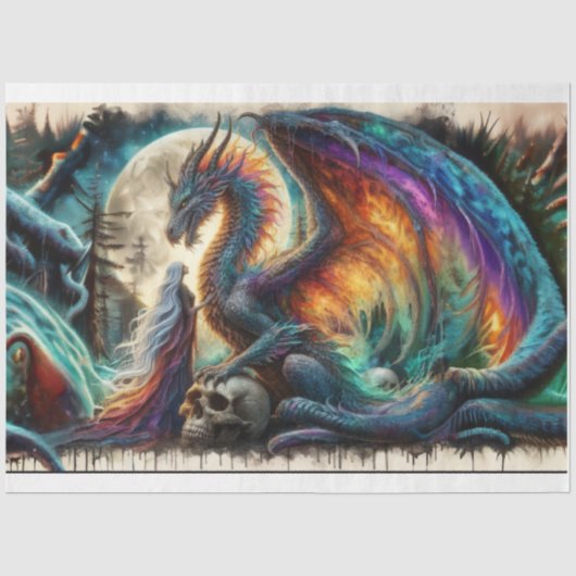 Dragon Tissue Paper Seidenpapier (Vorderseite)