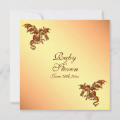 Dragon Titian Fantasy Wedding Theme Einladung (Rückseite)