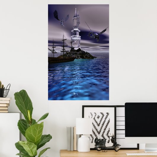Dragon Tower Poster (Heimbüro)