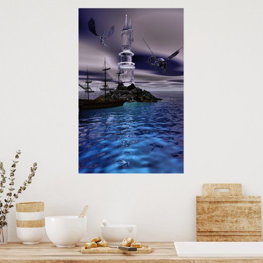 Dragon Tower Poster (Küche)