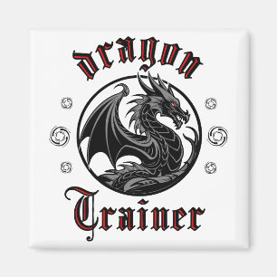 Dragon Trainer Fantasy Lizard Mythische Kreatur Magnet