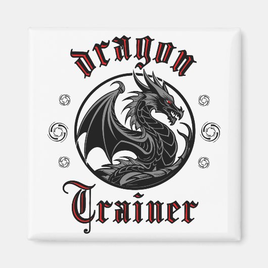 Dragon Trainer Fantasy Lizard Mythische Kreatur Magnet (Vorne)