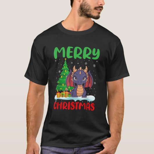Dragon Tree Xmas Sweater Männer Frauen hässliche W T-Shirt (Vorderseite)