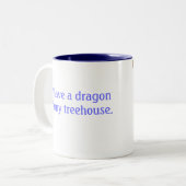 Dragon Treehouse Tasse (Vorderseite Links)