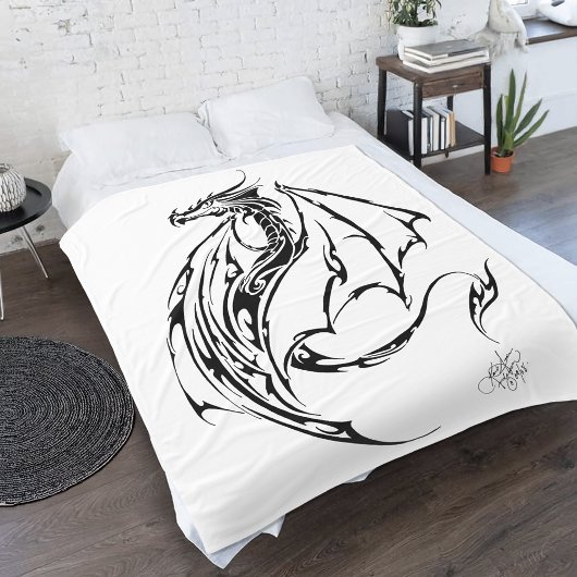Dragon Tribal Fleecedecke