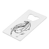 Dragon Tribal Geldkarten Flaschenöffner (Vorderseite Schrägansicht)