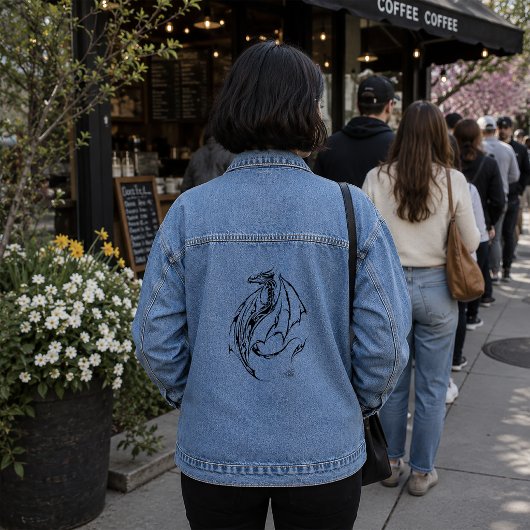 Dragon Tribal Jeansjacke