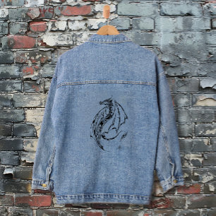 Dragon Tribal Jeansjacke