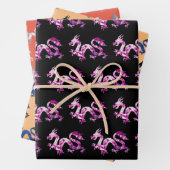 Dragon Trio Geschenkpapier Set (Beispiel)