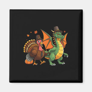 Dragon Turkey Pilgrim Erntedank Pumpkin Kids Bo Magnet