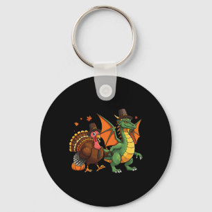 Dragon Turkey Pilgrim Erntedank Pumpkin Kids Bo Schlüsselanhänger