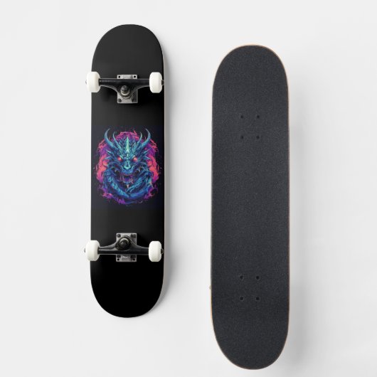Dragon Turquoise Skateboard (Vorderseite)