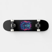 Dragon Turquoise Skateboard (Horizontal)