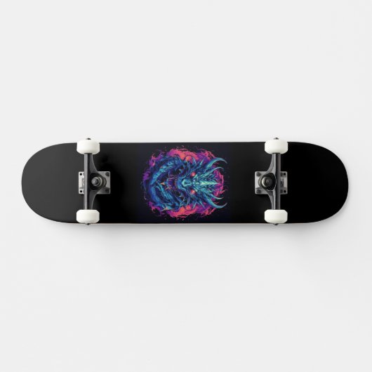 Dragon Turquoise Skateboard (Horizontal)
