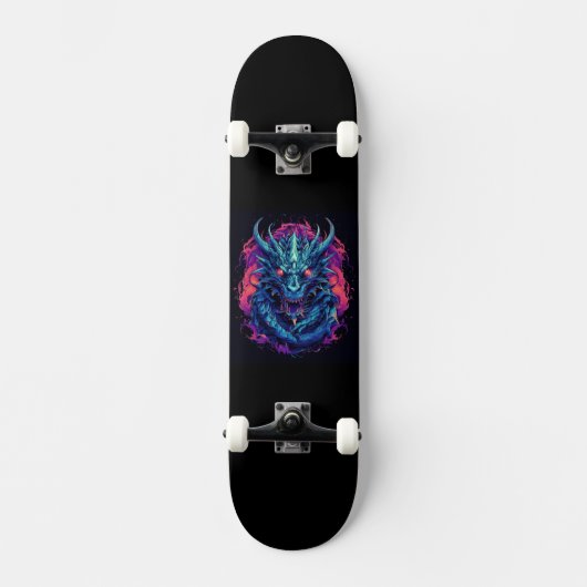 Dragon Turquoise Skateboard (Vorderseite)