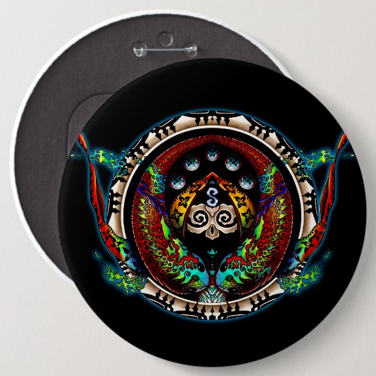 Dragon Twins Button (Vorne & Hinten)