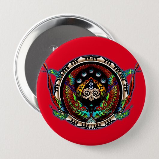 Dragon Twins Button (Vorne & Hinten)