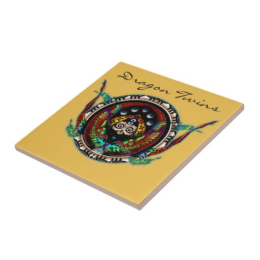 Dragon Twins Fliese (Seite)