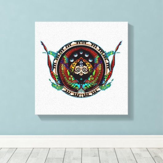 Dragon Twins Leinwanddruck (Insitu (Holzboden))