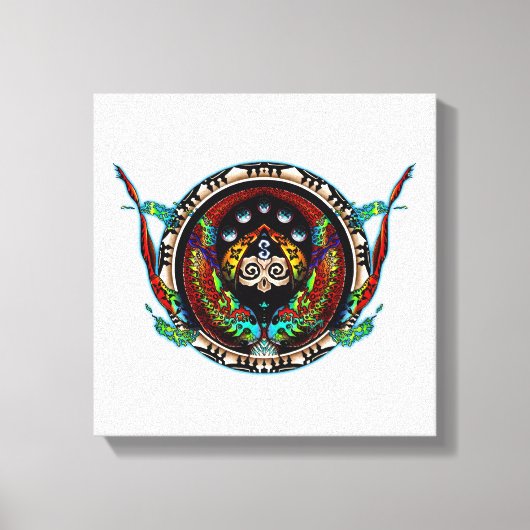 Dragon Twins Leinwanddruck (Vorderseite)