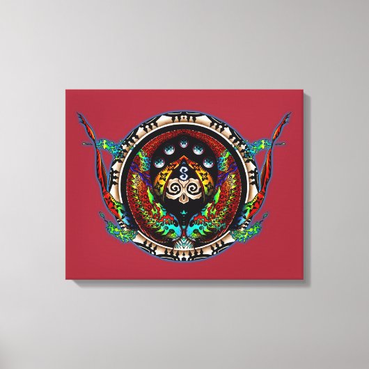 Dragon Twins Leinwanddruck (Vorderseite)