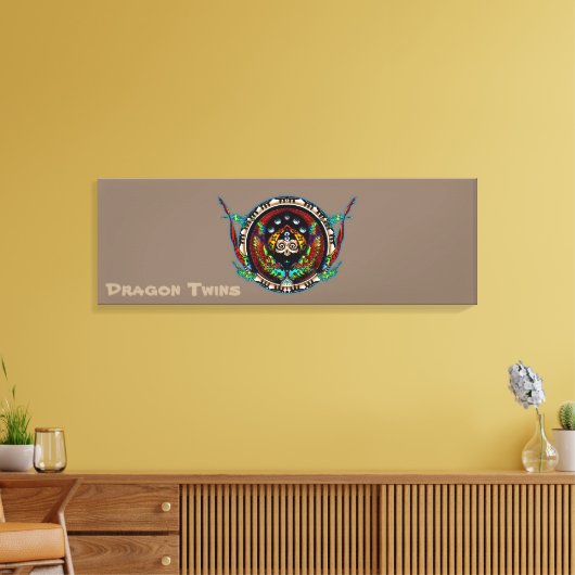 Dragon Twins Leinwanddruck (Insitu (Wohnzimmer))