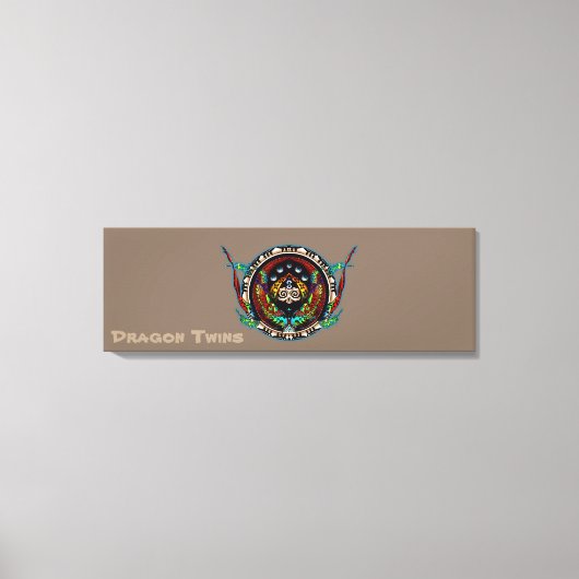 Dragon Twins Leinwanddruck (Vorderseite)