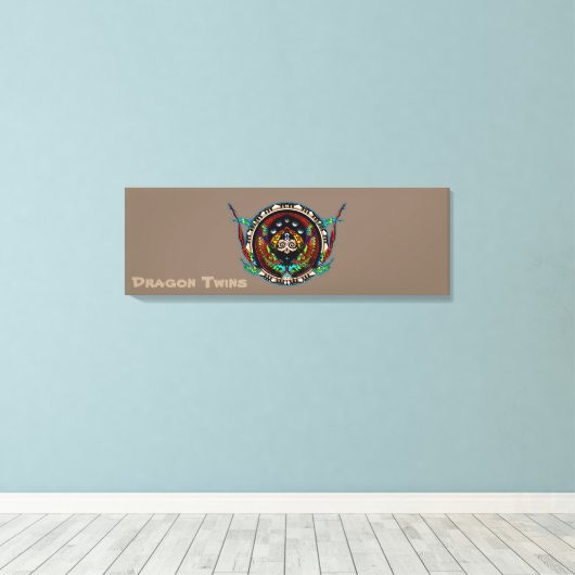 Dragon Twins Leinwanddruck (Insitu (Holzboden))