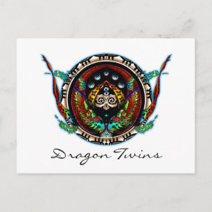 Dragon Twins Postkarte