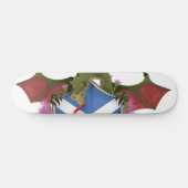 Dragon umwickelt Schottischen Schild Skateboard (Horizontal)