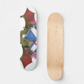 Dragon umwickelt Schottischen Schild Skateboard (Vorderseite)
