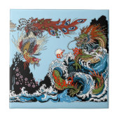 Dragon und Feng Huang. Illustration durch Insima Fliese (Vorderseite)