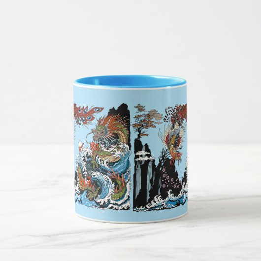 Dragon und Feng Huang. Illustration durch Insima Tasse (Zentrum)